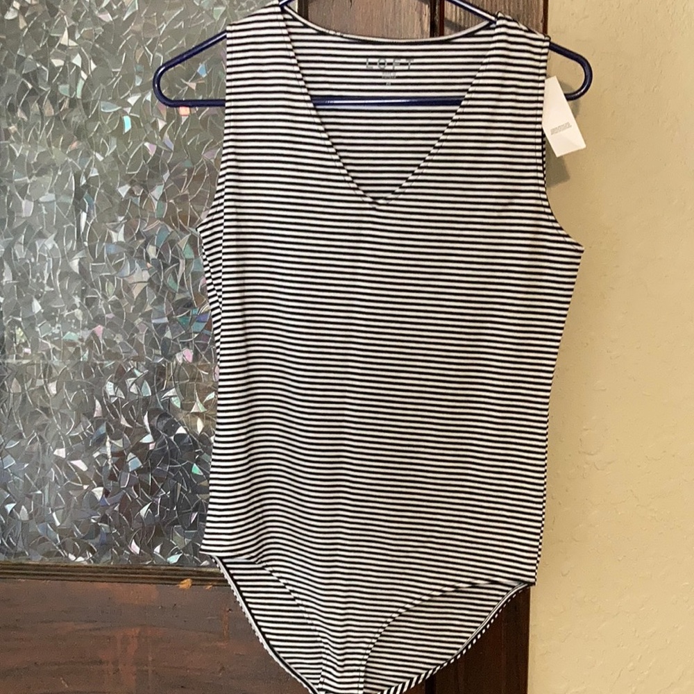 Loft striped bodysuit